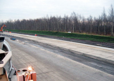 Betonfahrbahnen für hochbelastete Flächen auf Containerumschlagfläche