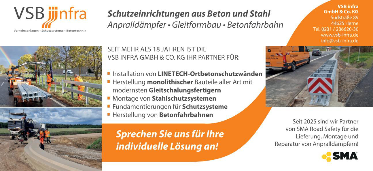 Schutzeinrichtungen aus Beton und Stahl VSB infra und SMA Schutzeinrichtungen aus Beton und Stahl